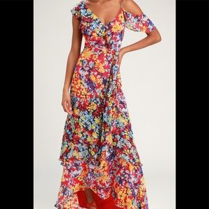 Lulus radiant ruby maxi dress